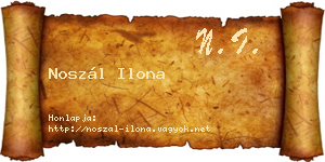 Noszál Ilona névjegykártya